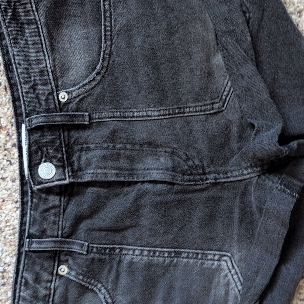 Free People We The Free Black Denim Shorts Sz 27 - Picture 3 of 14